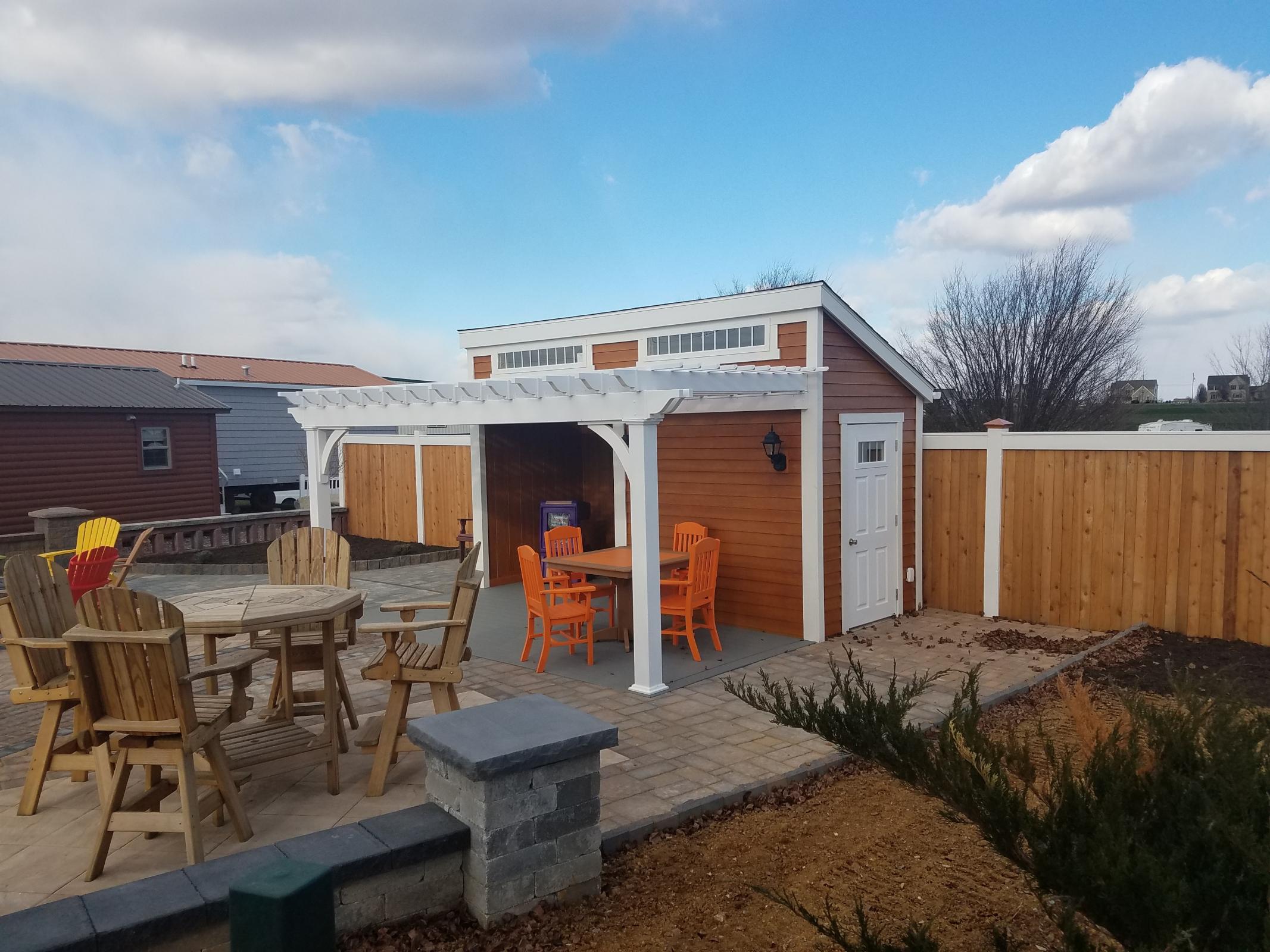 Custom Vinyl Wood Pergolas  for Patio Garden 